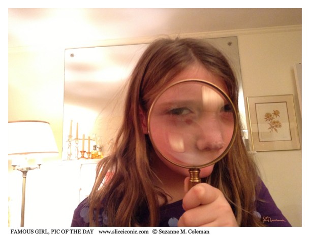 Famous Girl on the Prowl.   © Suzanne M. Coleman, all rights reserved.